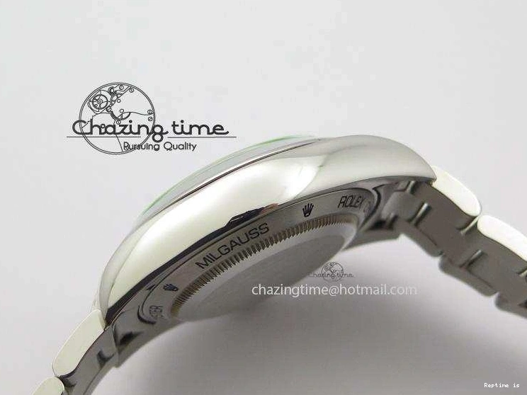 1225 HighPerformance Milgauss 116400 GV JF 1:1 Green Sapphire Blue Dial On SS Bracelet SA 3959